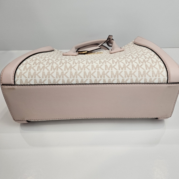 Michael Kors MK Kali Pink Signature Satchel Purse Bag - Brand New!! - Picture 12 of 16